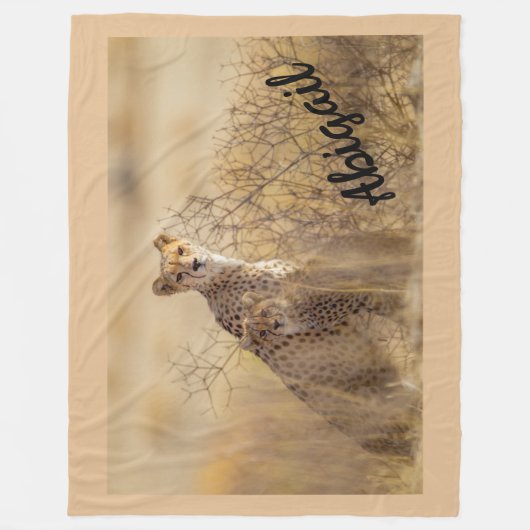 Cheetahs Fleecedecke (Vorderseite)