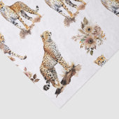 Cheetahs Floral Seidenpapier (Detail)
