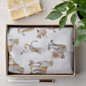 Cheetahs Floral Seidenpapier (Geschenk)