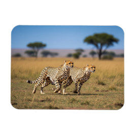 Cheetahs im Serengeti-Nationalpark Tansania Magnet