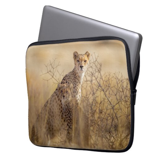 Cheetahs Laptopschutzhülle (Vorderseite Links)