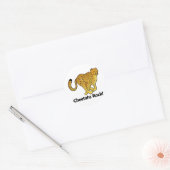 Cheetahs Rock! Runder Aufkleber (Umschlag)