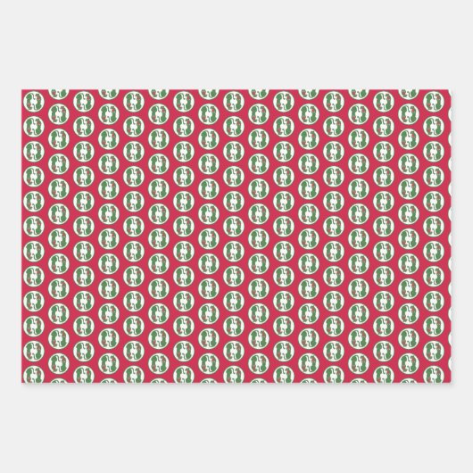 Cheetahs Wrapping Paper Flat Sheet Set of 3 Geschenkpapier Set (Vorderseite 2)