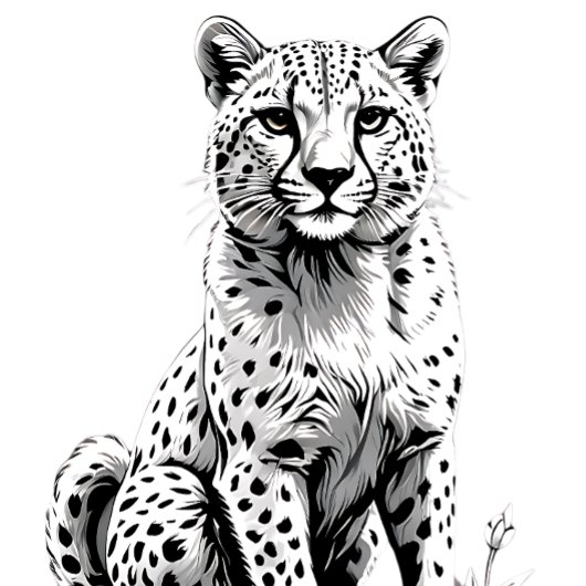 Cheetah's Zeitloser Sprint: Geschwindigkeit & Über T-Shirt