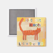 Cheeto Cat Magnet (Vorderseite/Rückseite)