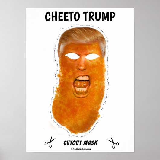 Cheeto Trump Halloween Mask Poster (Vorne)