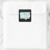 Cheezburger Logo (Farbe) Quadratischer Aufkleber (Tasche)