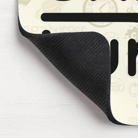 Cheezburger Logo (Schwarzes) Mousepad (Ecke)