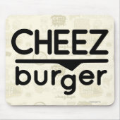 Cheezburger Logo (Schwarzes) Mousepad (Vorne)