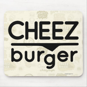 Cheezburger Logo (Schwarzes) Mousepad
