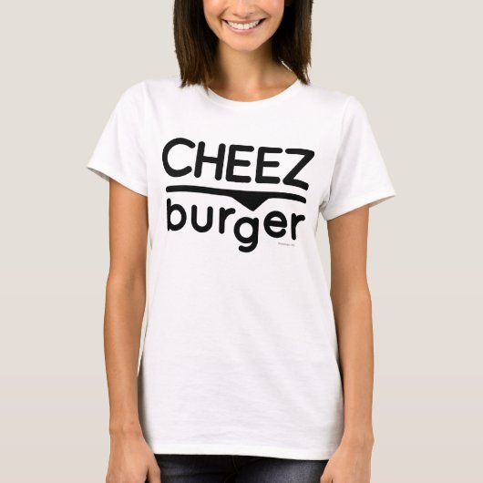 Cheezburger Logo (Schwarzes) T-Shirt (Vorderseite)