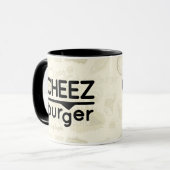 Cheezburger Logo (Schwarzes) Tasse (Vorderseite Links)
