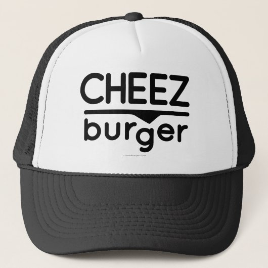 Cheezburger Logo (Schwarzes) Truckerkappe (Vorderseite)