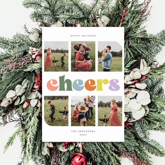 Chef 6 Foto Collage Weihnachtskarte Feiertagskarte