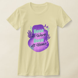 Chef auf der Arbeit Chef zu Hause Arbeitsmama T-Sh T-Shirt