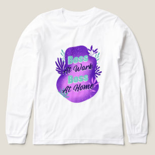 Chef auf der Arbeit Chef zu Hause T-Shirt für arbe Tri-Blend Shirt