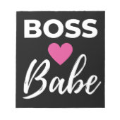 Chef-Babe Notizblock (Vorderseite)