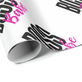 Chef-Baby, Mädchen-Chef Geschenkpapier (Rolleneckpunkt)