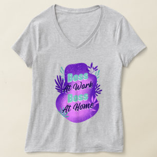 Chef bei der Arbeit Chef zu Hause Arbeitsmama T-Sh T-Shirt