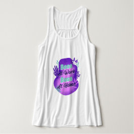 Chef bei der Arbeit Chef zu Hause Arbeitsmutter T- Tank Top