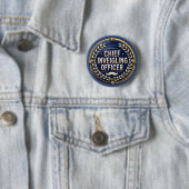 Chef-Beirrender Offizier Lustiges Wortspiel Clever Button (Beispiel)
