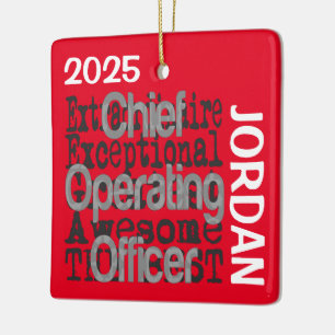 Chef-Betriebsleiter COO Außerordentlich CUSTOM Keramikornament