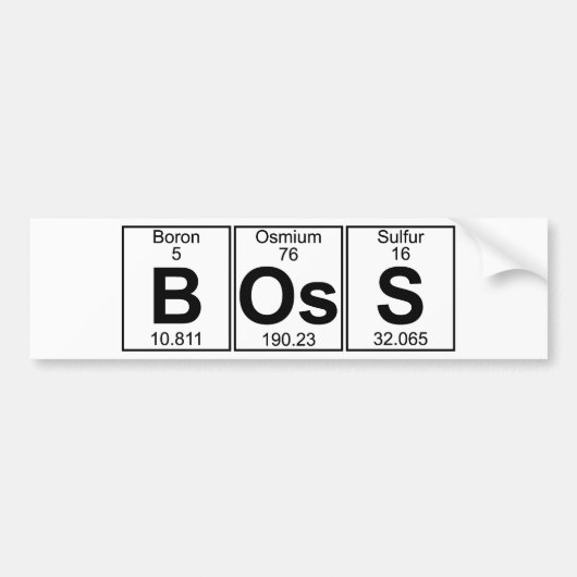 Chef (boss) - voll autoaufkleber (Vorne)