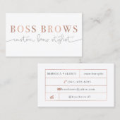 Chef-Brauen Visitenkarte (Vorne/Hinten)