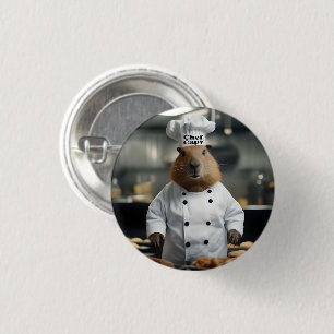 "Chef Capy: Der außergewöhnliche Konditor Capybara Button