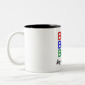 Chef-Chef-Chef Zweifarbige Tasse (Links)