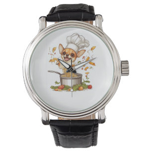 Chef Chihuahua � Meister des kulinarischen Hundes Armbanduhr