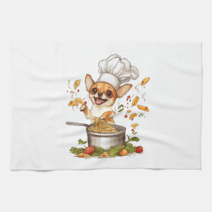 Chef Chihuahua � Meister des kulinarischen Hundes Geschirrtuch