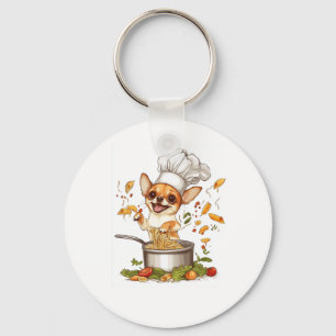 Chef Chihuahua � Meister des kulinarischen Hundes Schlüsselanhänger