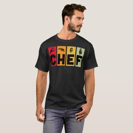 Chef colorful funny pampered chef T-Shirt (Vorne ganz)