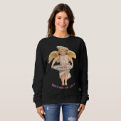 Chef Cook Valentine SERVING UP LOVE Cupid Arrow Ch Sweatshirt (Vorne ganz)