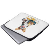 Chef Corgi – Lustiger kochender Hund Laptopschutzhülle (Vorne Knopf)