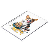 Chef Corgi � Lustiger kochender Hund Notizblock (Linke Seite)