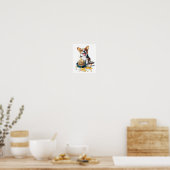 Chef Corgi – Lustiger kochender Hund Poster (Küche)