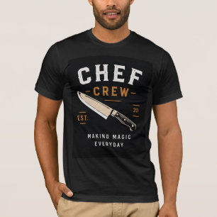 🔪 Chef Crew Restaurant-Küchenpersonal-Logo 🔪 T-Shirt