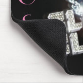 Chef-Dame Bling Bling Mousepad (Ecke)