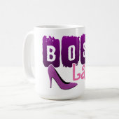 Chef-Dame Gift Mug Kaffeetasse (Vorderseite Links)