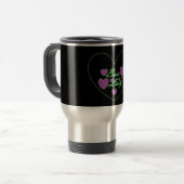 Chef-Dame Hearts Mug Reisebecher (Vorderseite Links)