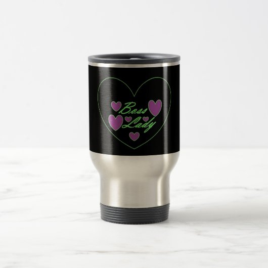 Chef-Dame Hearts Mug Reisebecher (Mittel)