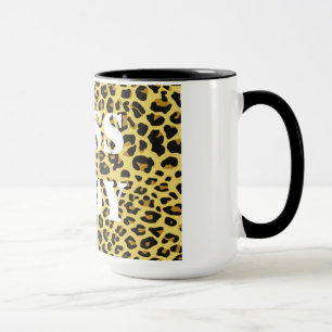 Chef-Dame Leopard Print Mug Tasse