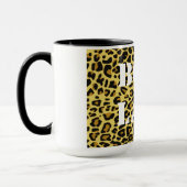 Chef-Dame Leopard Print Mug Tasse (Links)