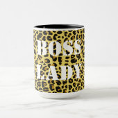 Chef-Dame Leopard Print Mug Tasse (Zentrum)