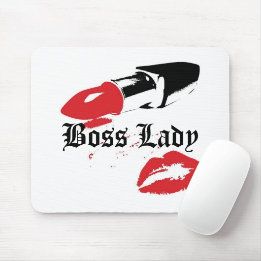 Chef-Dame Lipstick und Lippen Mousepad (Mit Mouse)