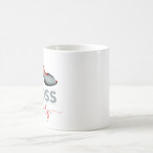 Chef-Dame Mug (farbige Buchstaben, rot und grau) Kaffeetasse (Mittel)