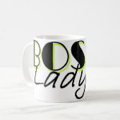 Chef-Dame Mug (Limones Grün) Kaffeetasse (Vorderseite Links)