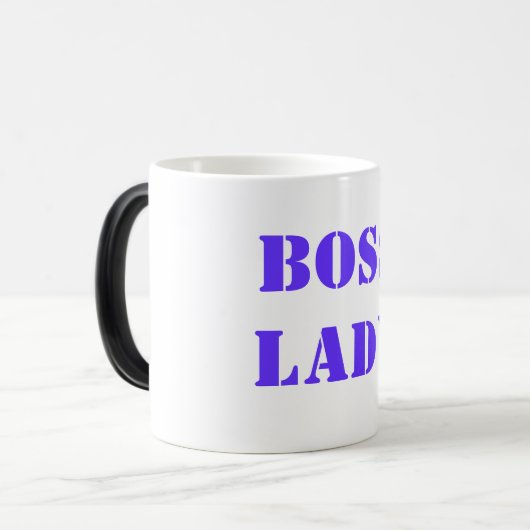 Chef-Dame Mug Verwandlungstasse (Vorderseite Links)